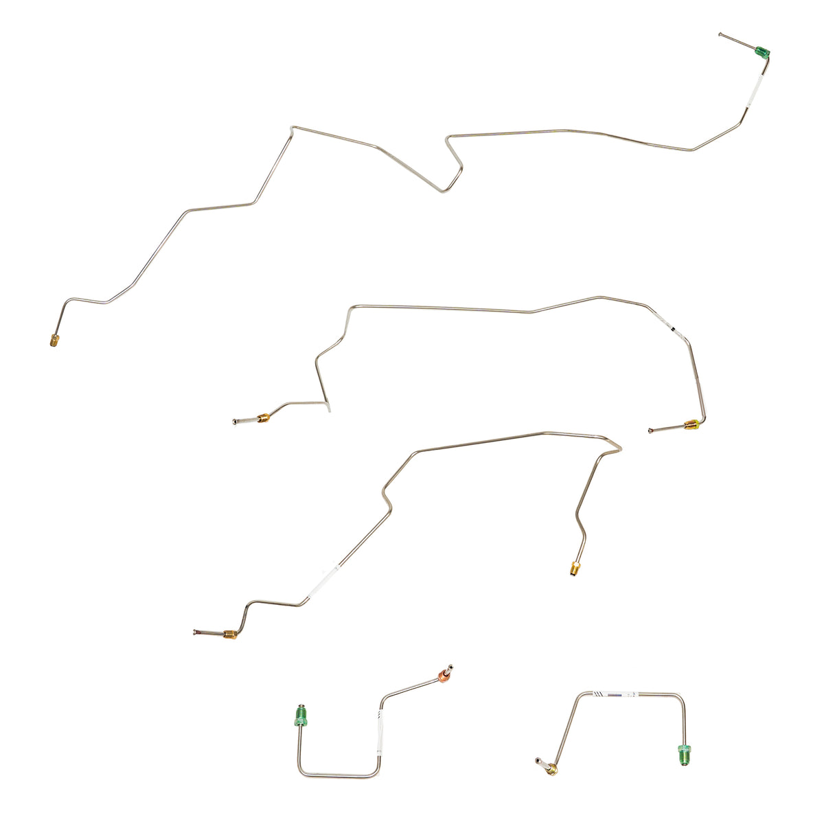 02-03 Ranger with AWABS, 4wd; Front Brake Line Kit; Steel - SSTubes