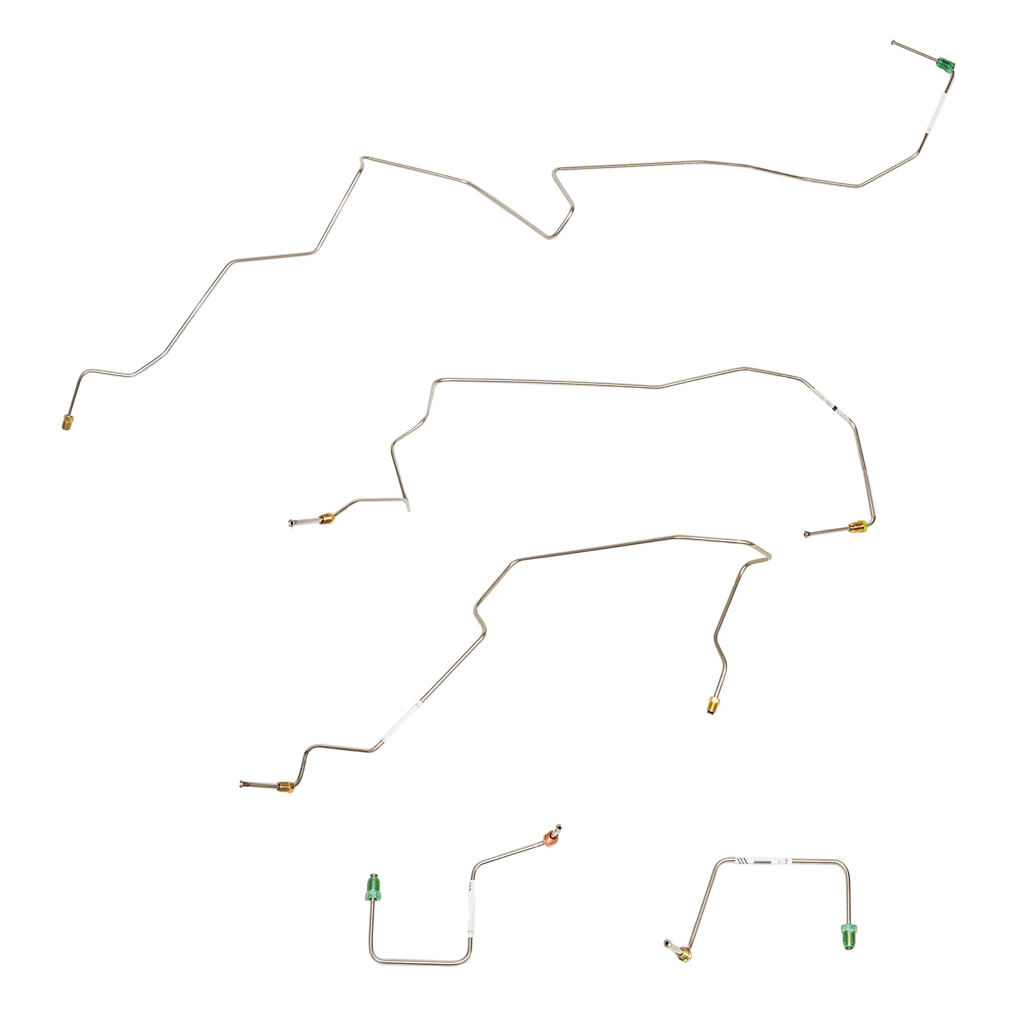 02-03 Ranger with AWABS, 4wd; Front Brake Line Kit; Stainless - SSTubes