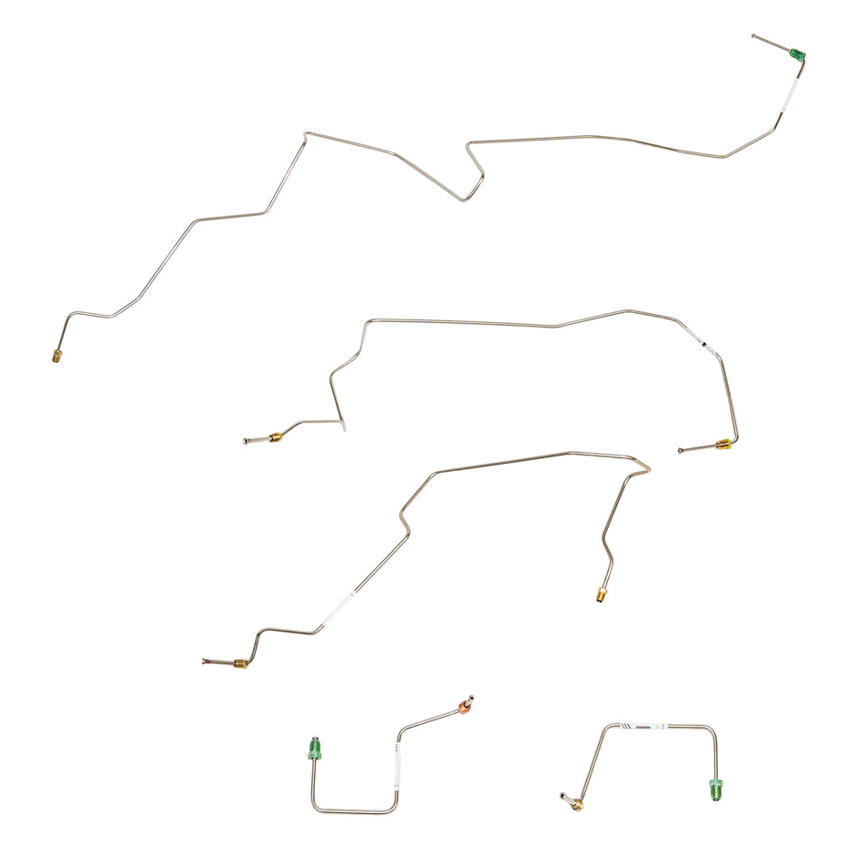 02-03 Ranger with AWABS, 4wd; Front Brake Line Kit; Stainless - SSTubes