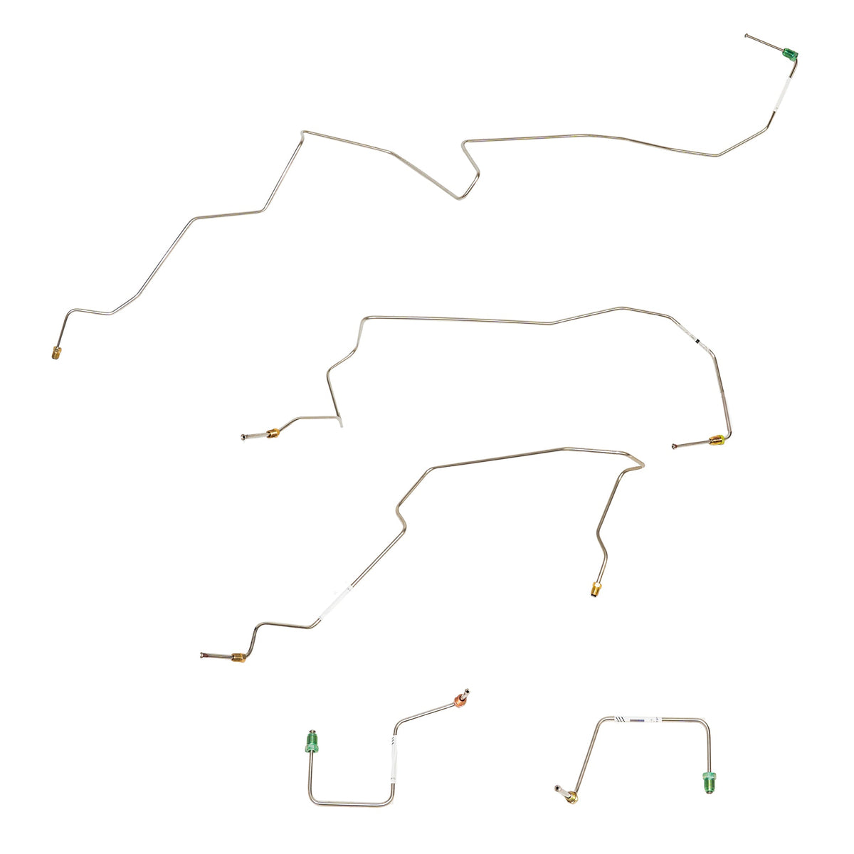 02-03 Ranger with AWABS, 4wd; Front Brake Line Kit; Stainless - SSTubes