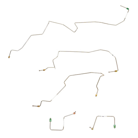 02-03 Ranger with AWABS, 4wd; Front Brake Line Kit; Stainless - SSTubes