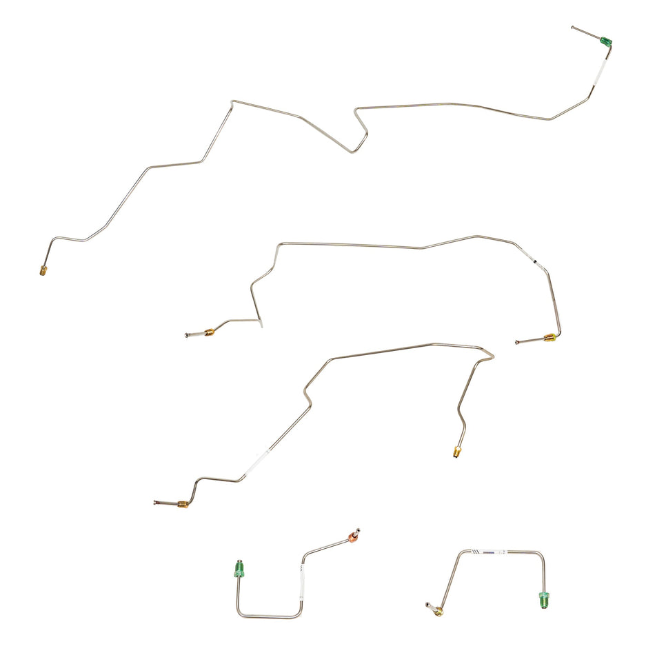02-03 Ranger with AWABS, 4wd; Front Brake Line Kit; Stainless - SSTubes