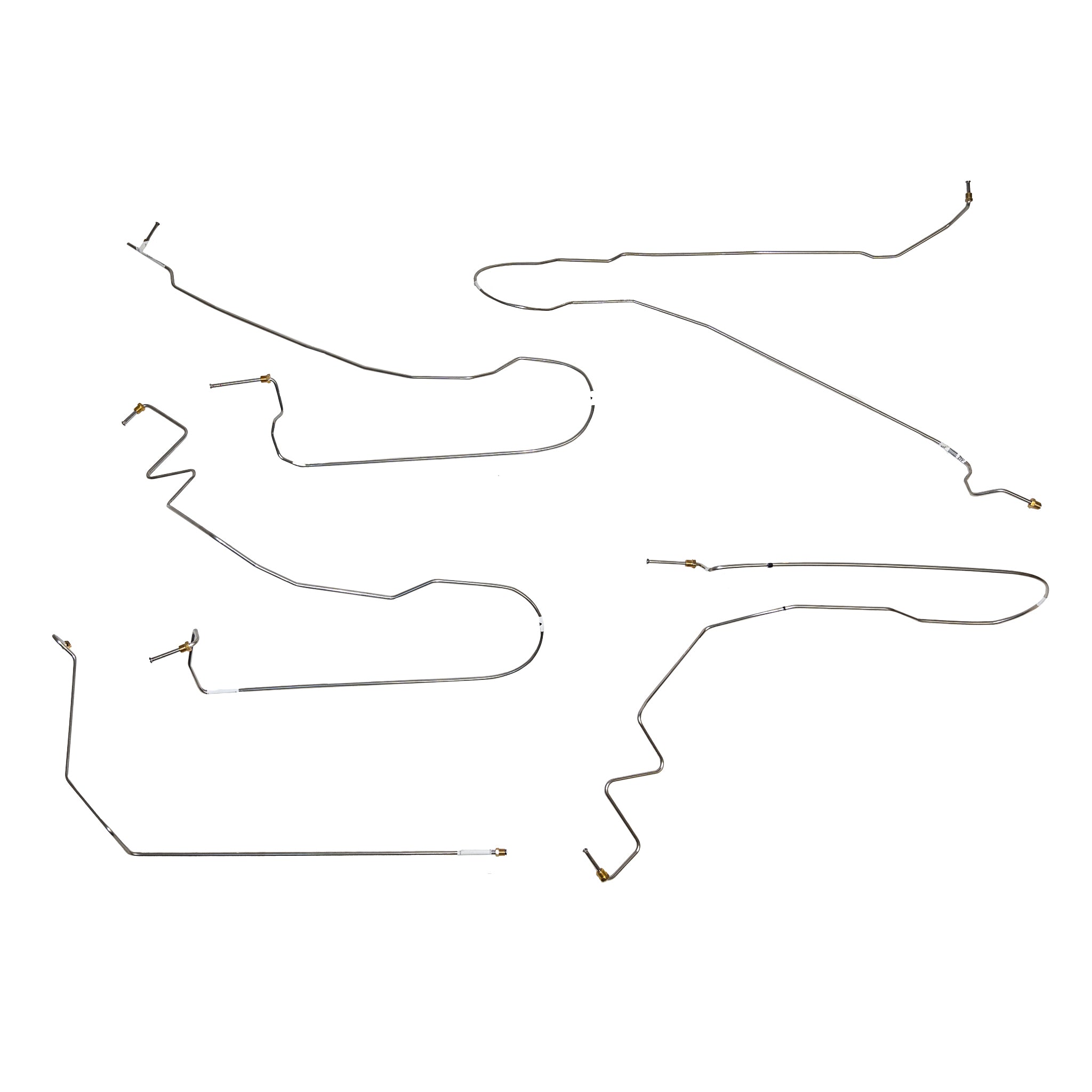 05-07 Silverado/Sierra 1500, w/ 2wd; Front Brake Line Kit; Stainless - SSTubes