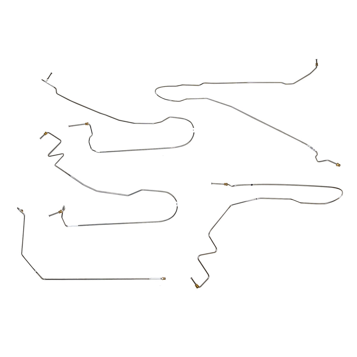 05-07 Silverado/Sierra 1500, w/ 2wd; Front Brake Line Kit; Steel - SSTubes