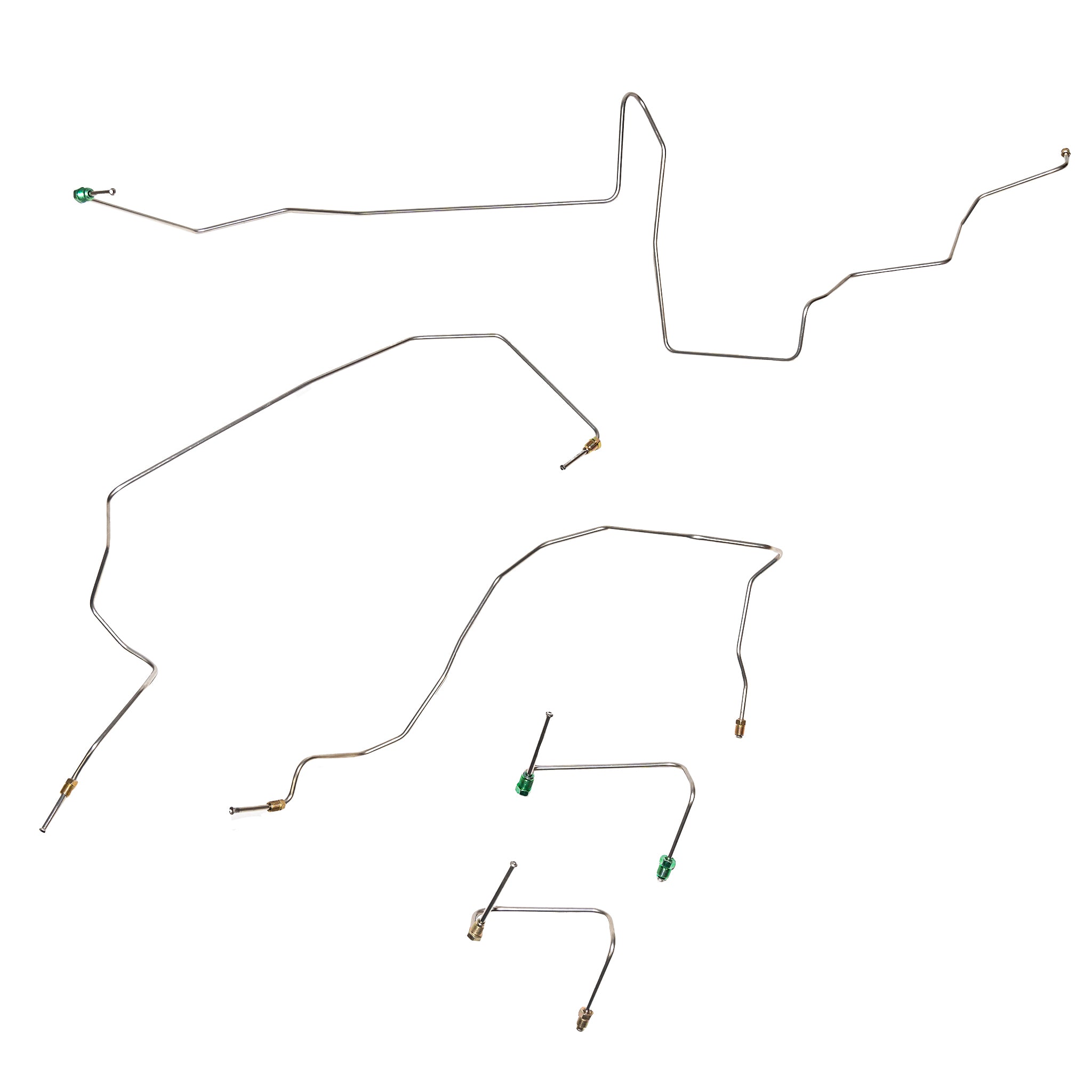 2004 - 08 Ford Ranger, AWABS, 4WD, Front Brake Line Kit; Stainless - SSTubes