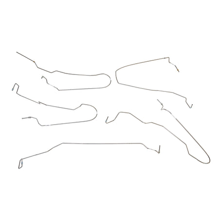 07-08 GM 1500 4wd Rear Drum Brakes, No Traction Control, non-Hybrid, Vehicles Front Brake Line Set; Stainless - SSTubes