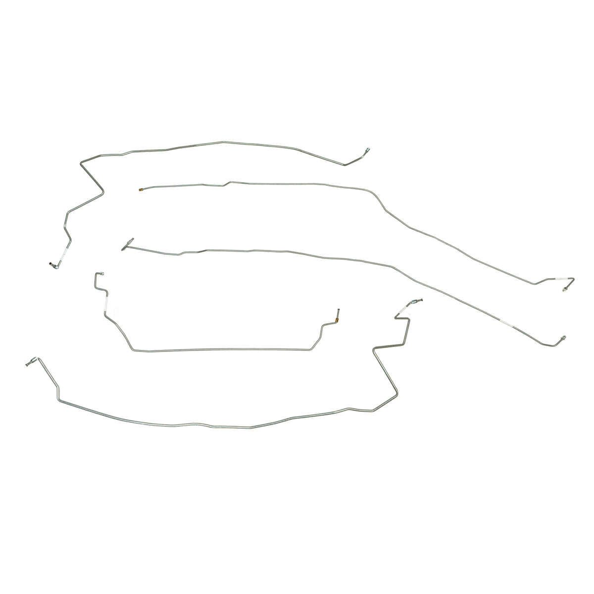 TKT0703- 07-10 Chevy Silverado 2500HD/3500HD or GMC Sierra 2500HD/3500HD w/ Crew Cab and 6.5ft Bed, Traction Control; Front Brake Line Kit - SSTubes