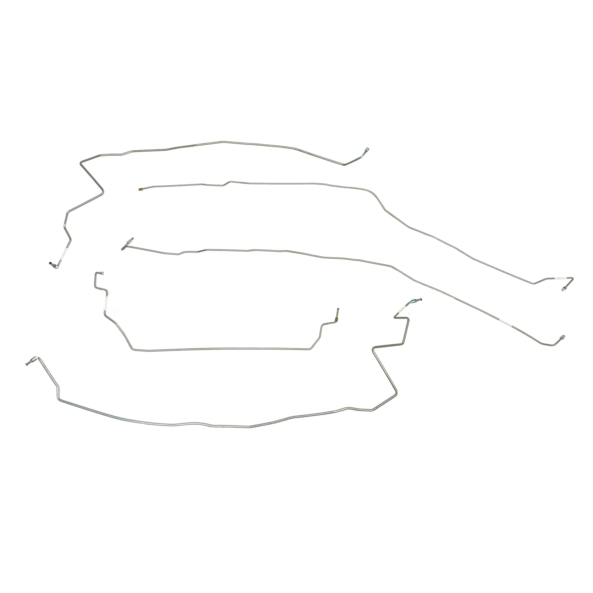 TKT0703- 07-10 Chevy Silverado 2500HD/3500HD or GMC Sierra 2500HD/3500HD w/ Crew Cab and 6.5ft Bed, Traction Control; Front Brake Line Kit - SSTubes