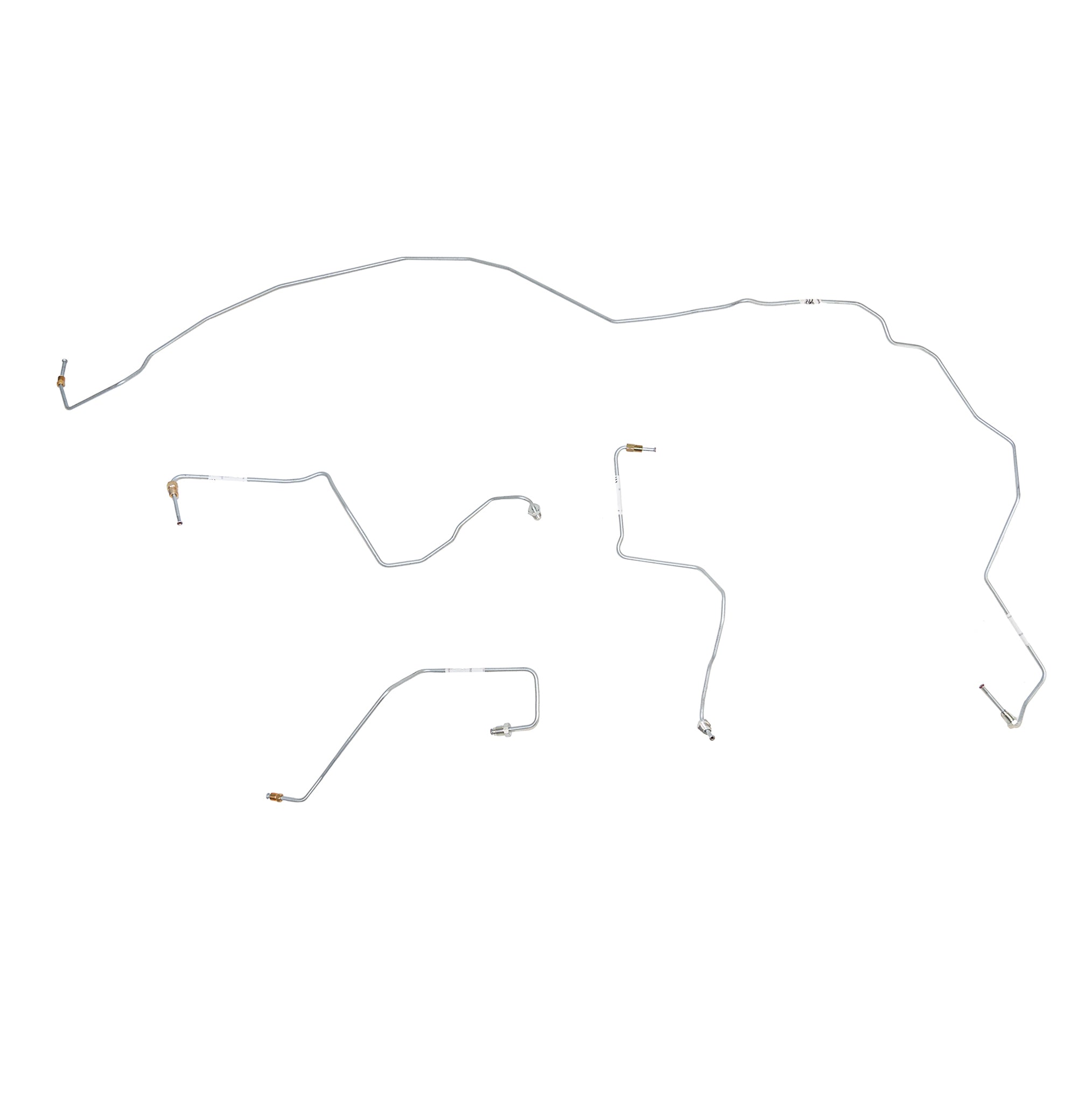 07-08 GM 1500 4wd Rear Drum Brakes, No Traction Control, non-Hybrid, Vehicles Front Brake Line Set; Steel - SSTubes