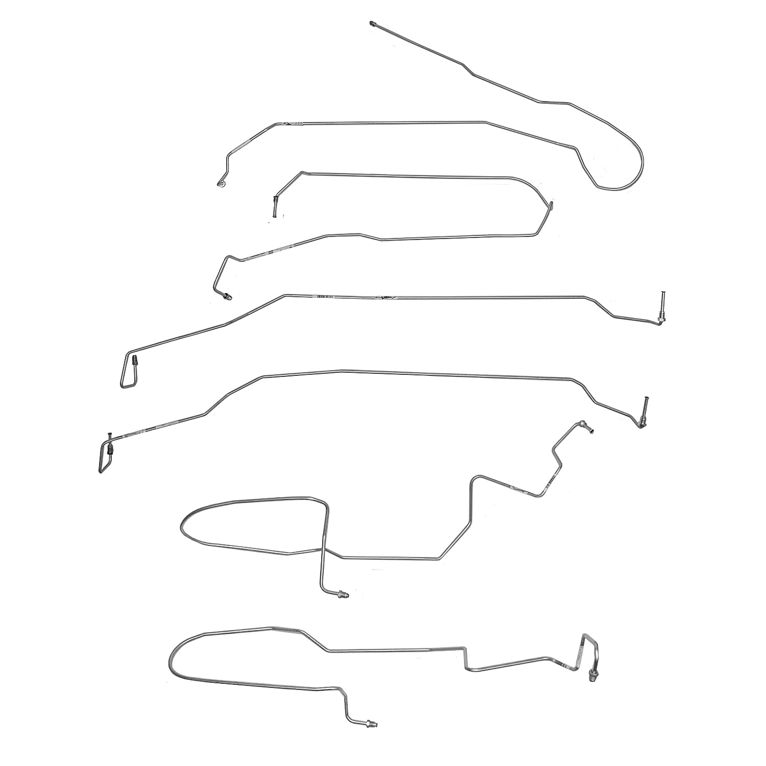 TKT1401OM - 2014-18 GM 1500 Truck; Front Brake Line Kit; Steel - SSTubes