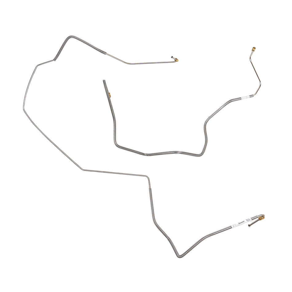 75-76' Ford F-100 2wd w/ Standard Disc Brakes, 2pc Front Brake Line Set; Stainless - SSTubes