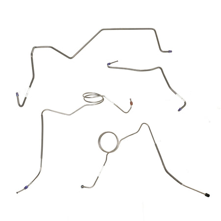 TKT7742OM - Ford F100 2/Wd Power/Disc Kit Front 4 Line Kit; Steel - SSTubes