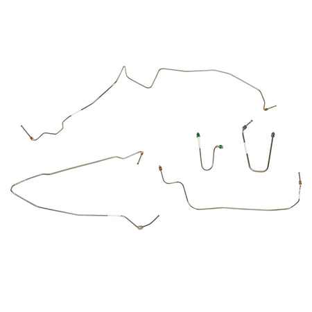 95-00 GM 2500/3500 2wd Front Brake Line Kit; Stainless - SSTubes