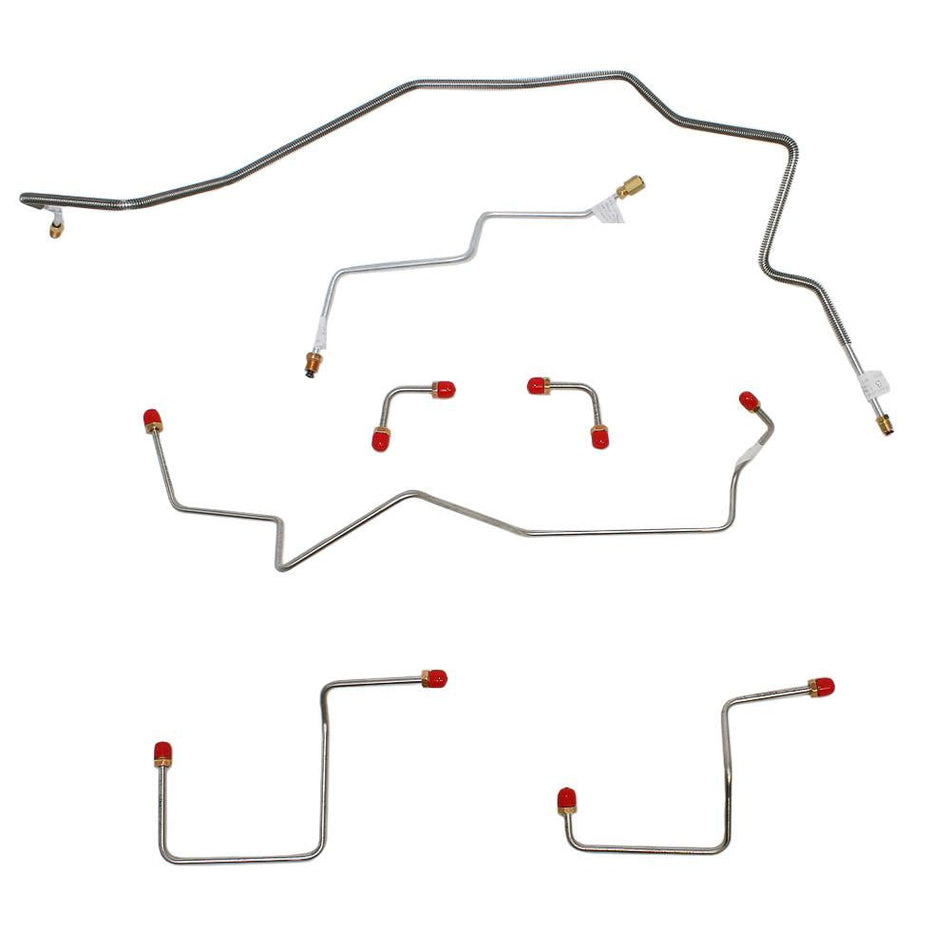 TKT9711OM- 00-05 GM S-Series 2wd Front Brake Line Kit; Steel - SSTubes