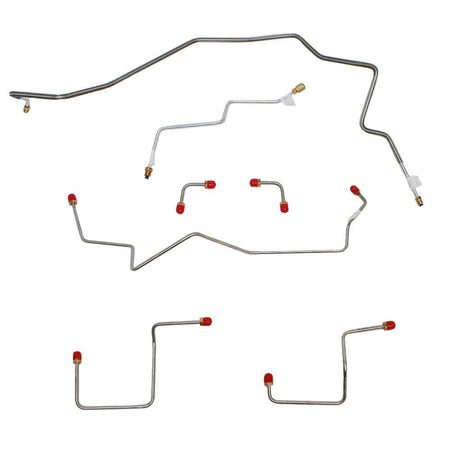 TKT9711SS- 00-05 GM S-Series 2wd Front Brake Line Kit; Stainless - SSTubes