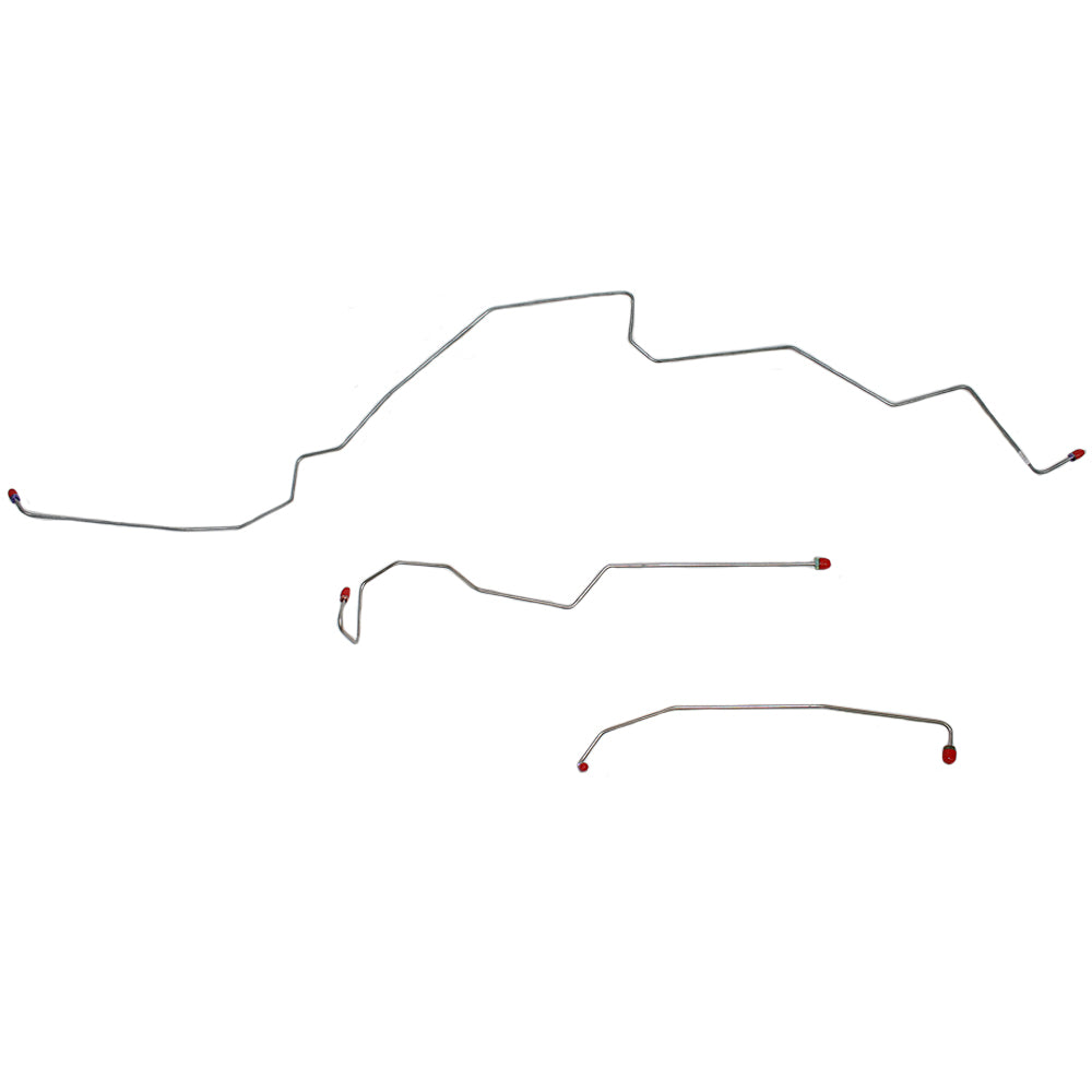 99-01 Ford F-250 Super Duty, F-350 Super Duty/Excursion RWABS, Front Brake Line Kit; Steel - SSTubes