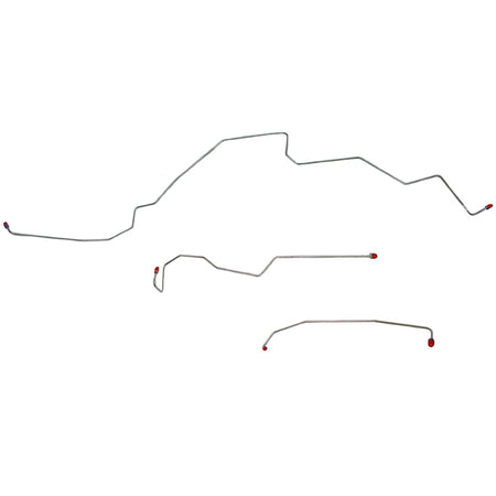 99-01 Ford F-250 Super Duty, F-350 Super Duty/Excursion RWABS, Front Brake Line Kit; Steel - SSTubes