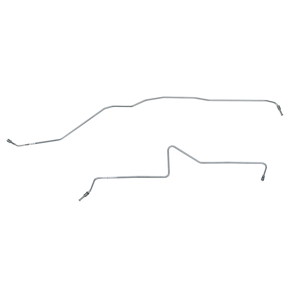 07-10 GM 2500HD/3500HD with 6.6L or 8.1L non-Dually Rear Axle Brake Line; Steel - SSTubes