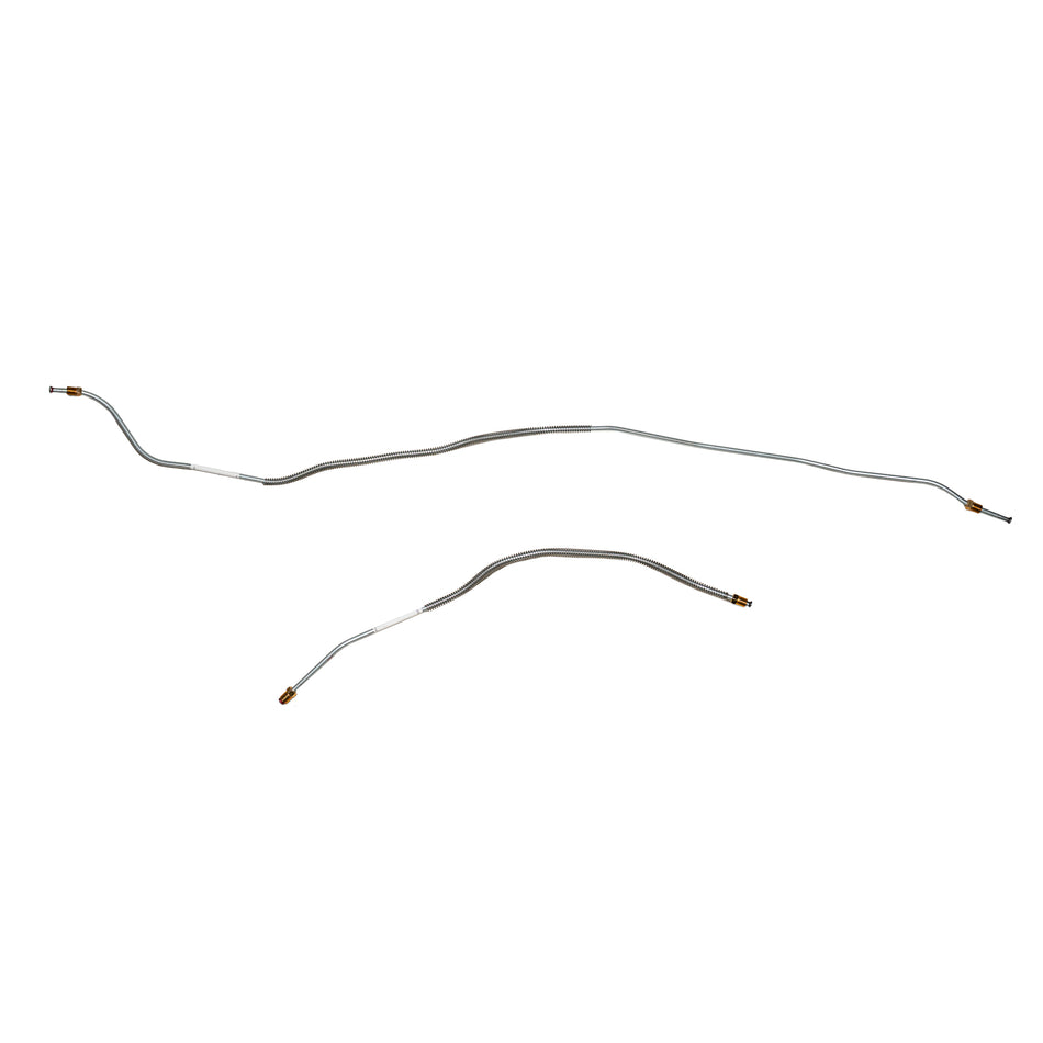 TRA4841SS- 48-52' Ford F1 Pickup; Rear Axle Brake Lines, 2pcs; Stainless - SSTubes