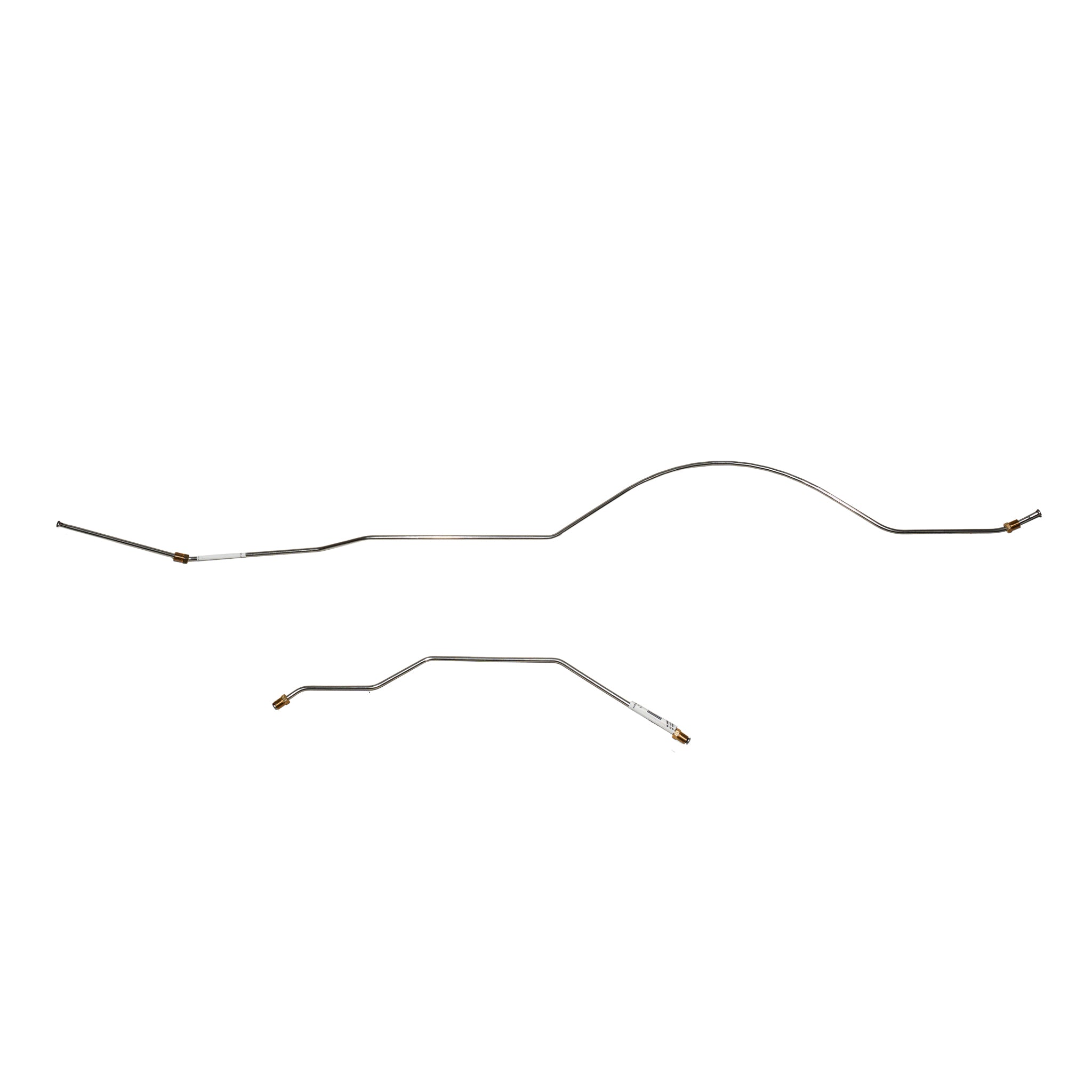 TRA6541SS- 65-66' Ford F-100 Pickup; 2pc Rear Axle Brake Lines; Stainless - SSTubes