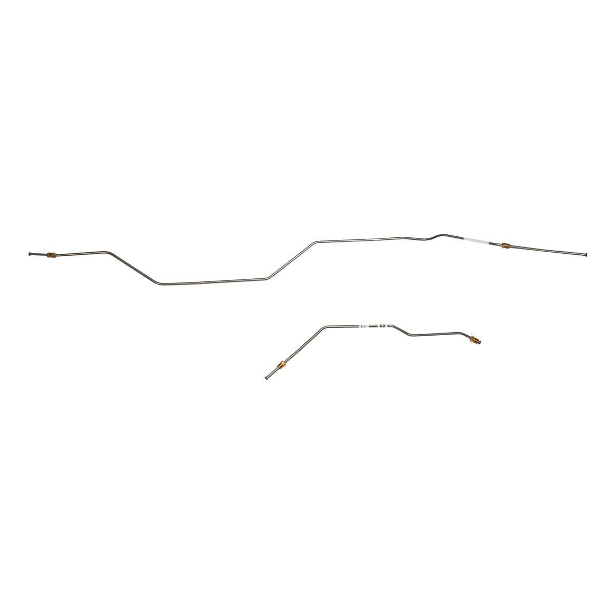 TRA6741SS- 67-72' Ford F-100 Pickup; 2pc Rear Axle Brake Lines; Stainless - SSTubes