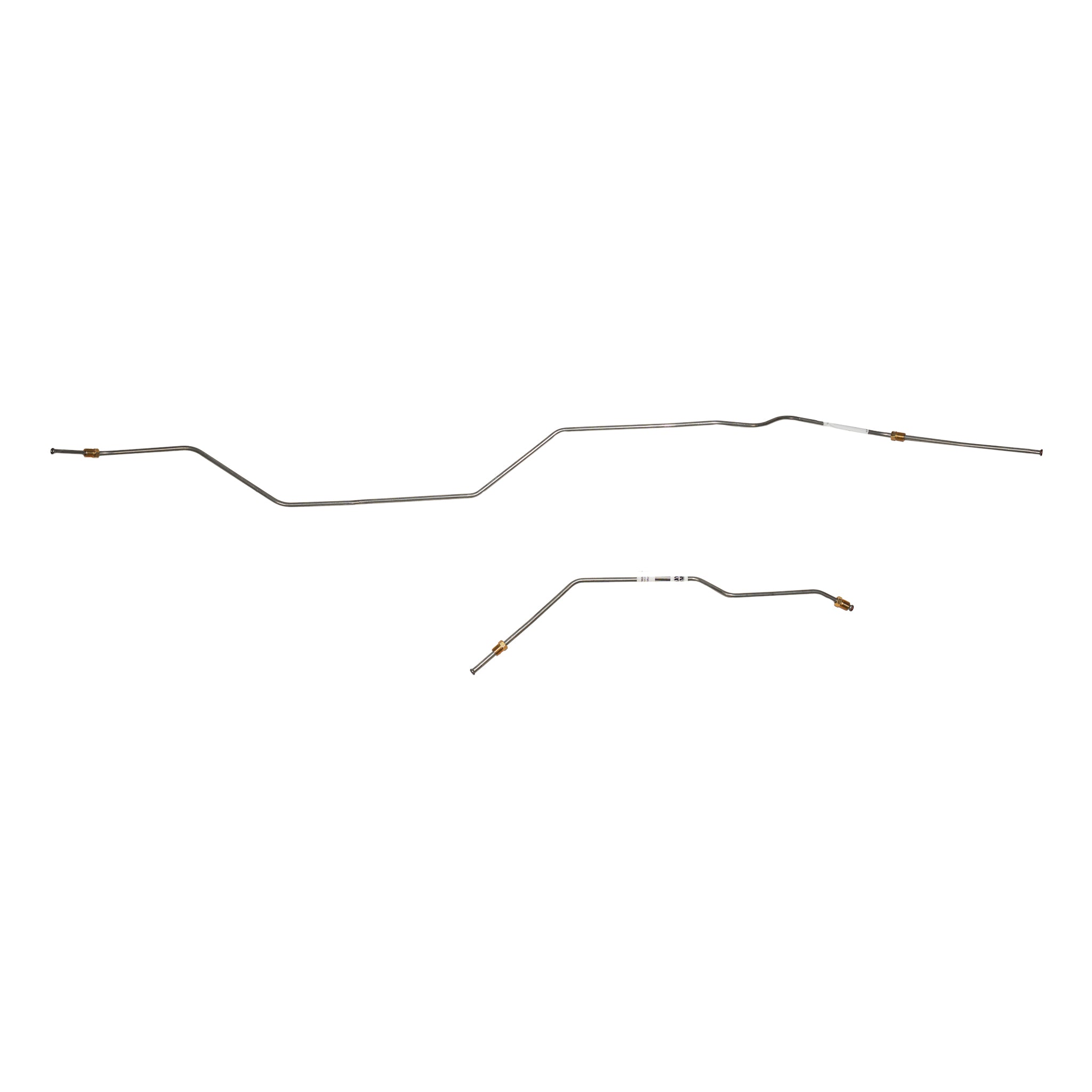 TRA6741SS- 67-72' Ford F-100 Pickup; 2pc Rear Axle Brake Lines; Stainless - SSTubes