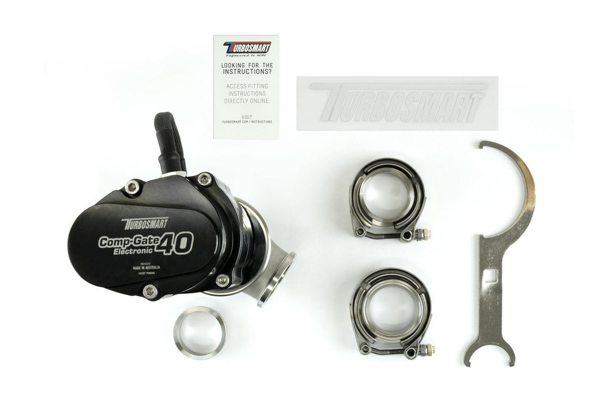 Turbosmart GenV Electronic CompGate40 Electronic External Wastegate - SSTubes
