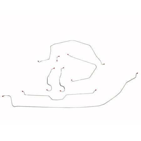 VCK6502OM- 65 Corvette with Power Brakes; 3/16" Intermediate Line; Complete Brake Line Kit; Steel - SSTubes