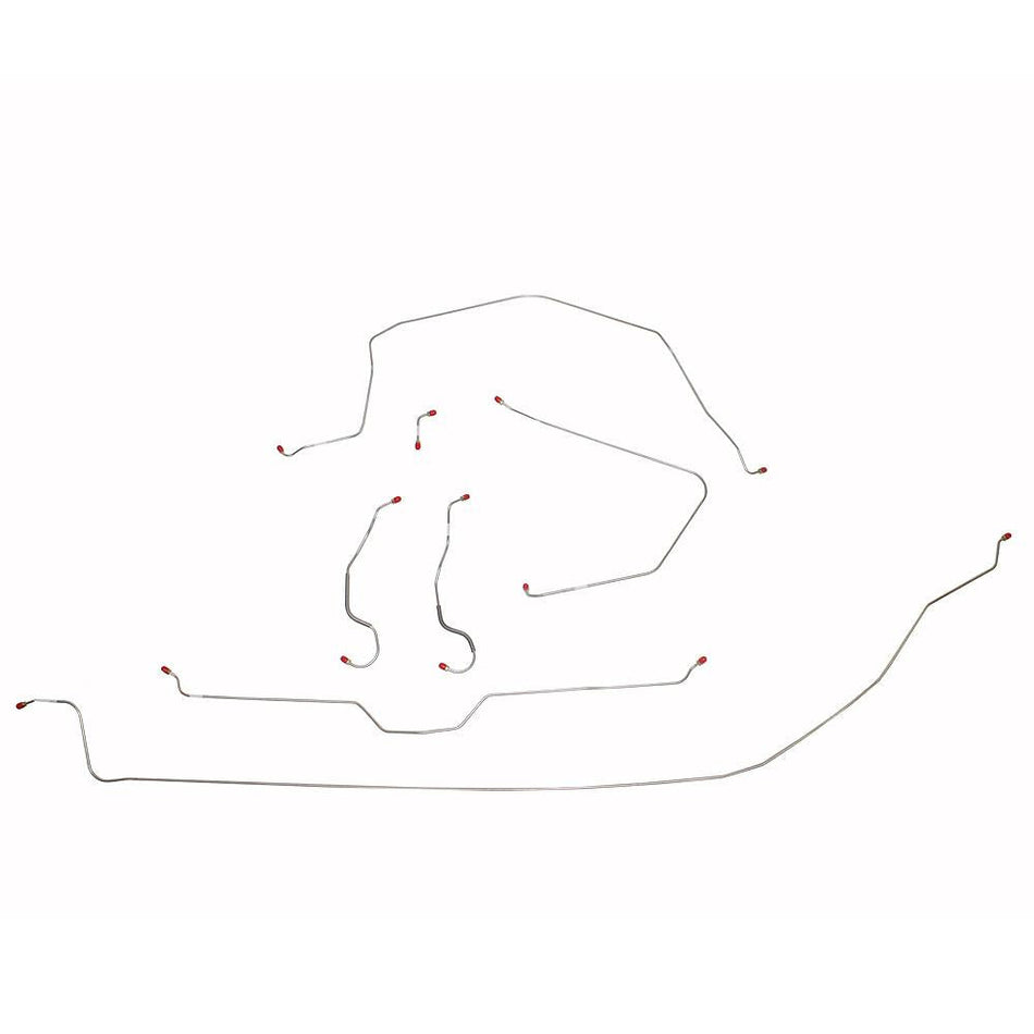 VCK6502SS- 65 Corvette with Power Brakes; 3/16" Intermediate Line; Complete Brake Line Kit; Steel - SSTubes