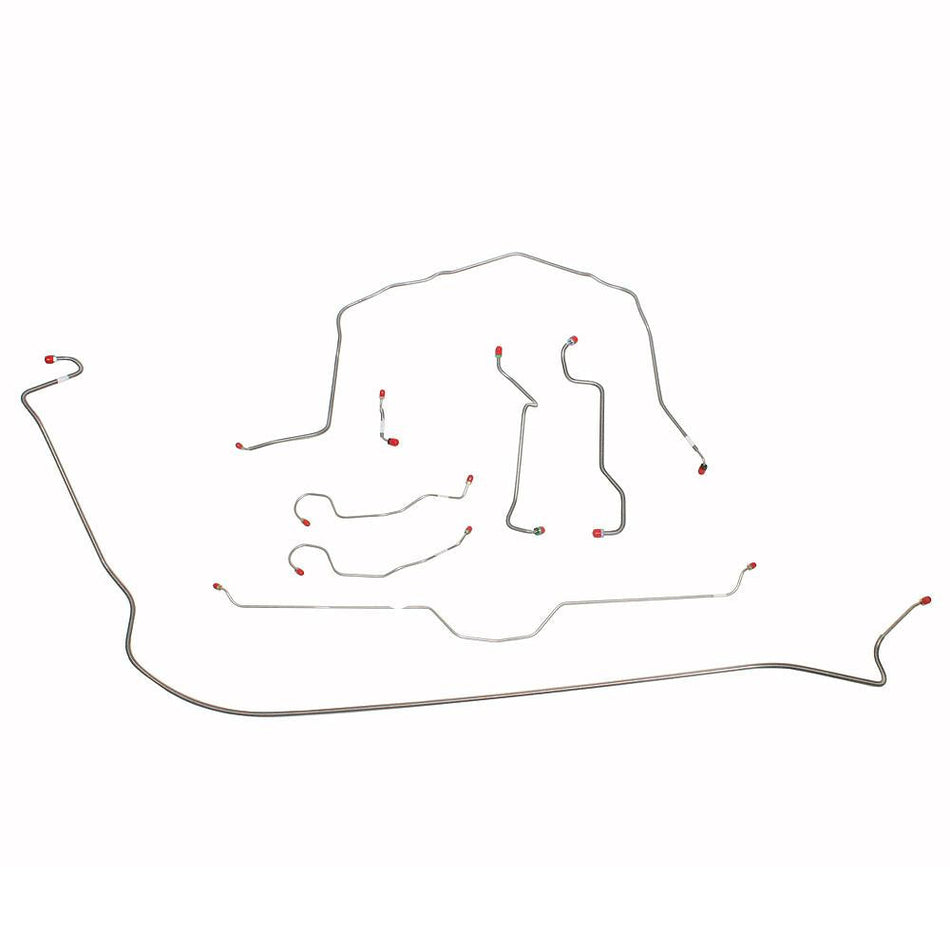 VCK7001OM- 70-73 Corvette with Manual Brakes; Complete Brake Line Kit; Steel - SSTubes