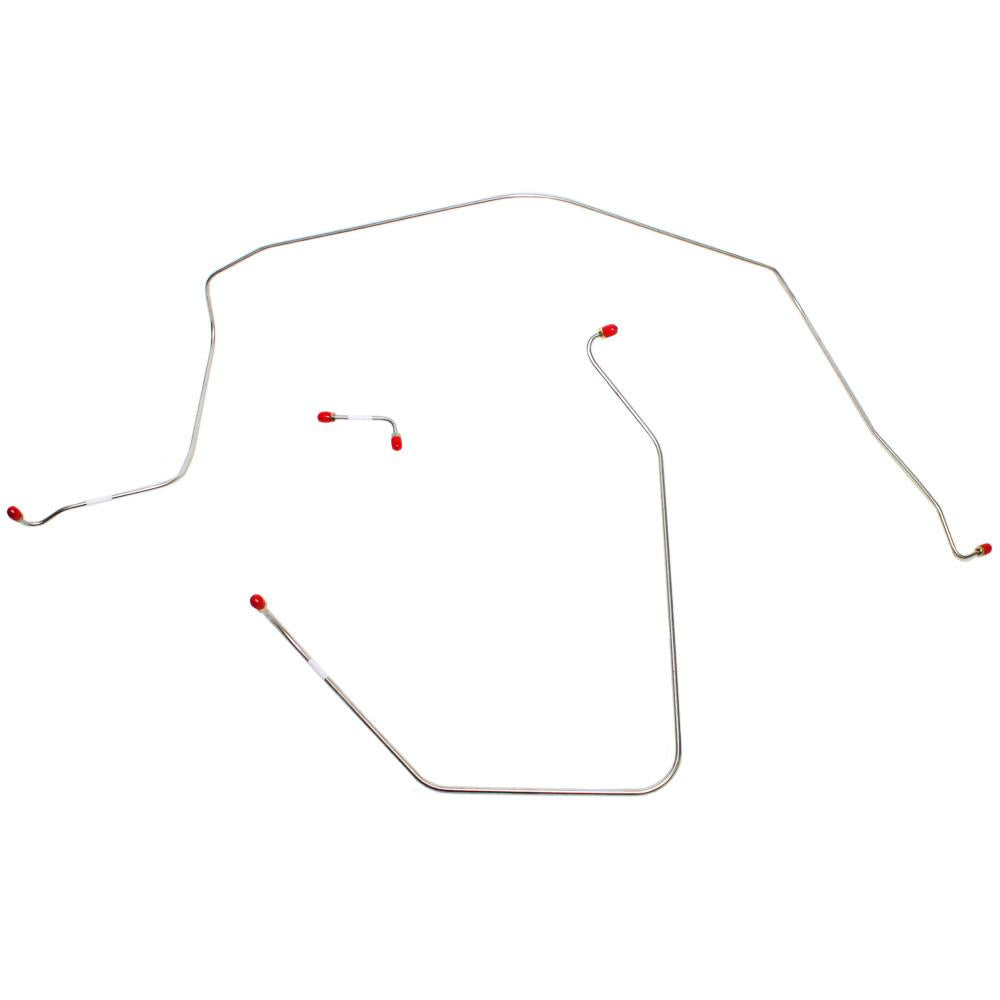 VKT6302OM- 63-64 Chevy Corvette, Power Brakes, Front 3pc Brake Line Set; Steel - SSTubes