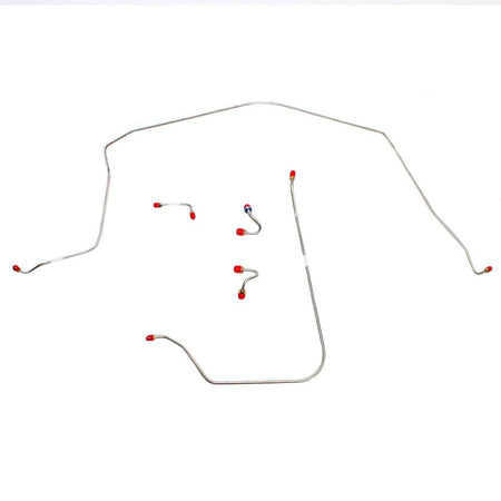 VKT6801OM- 68 Chevy Corvette, Standard Brakes, Front 5pc Brake Line Set; Steel - SSTubes