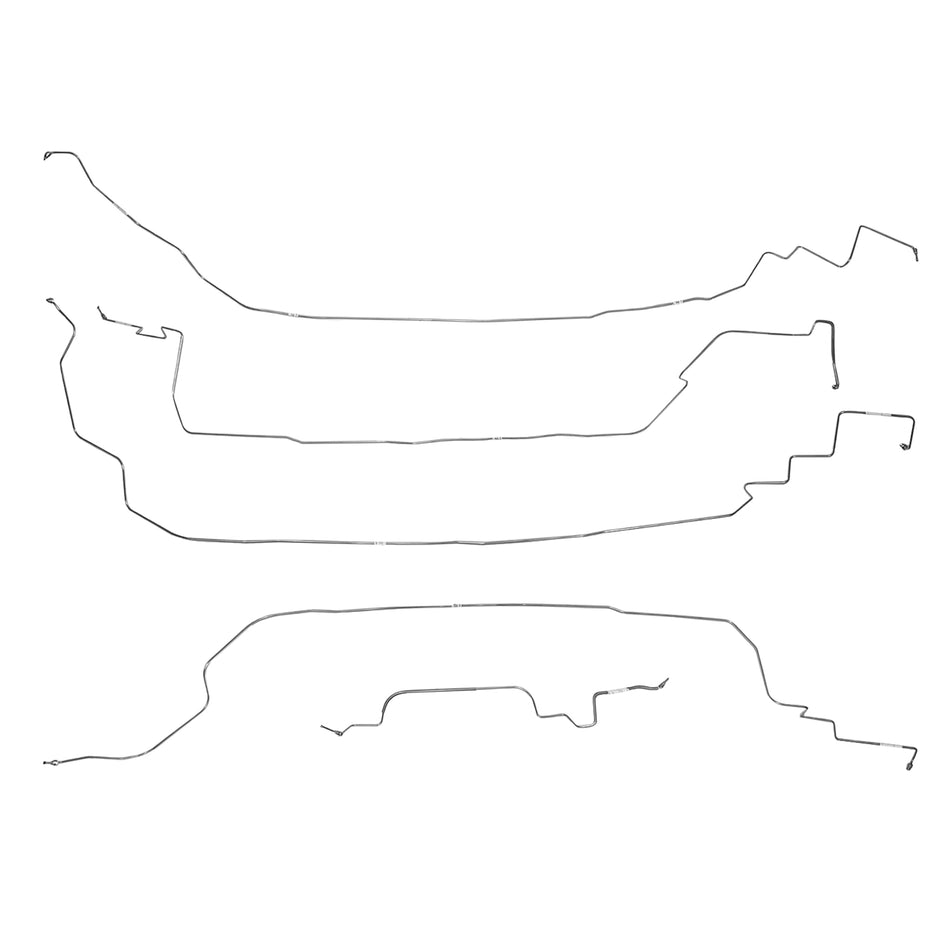 VKT8601OM - 86-87 Corvette C4; Front Brake Line Kit; Steel - SSTubes