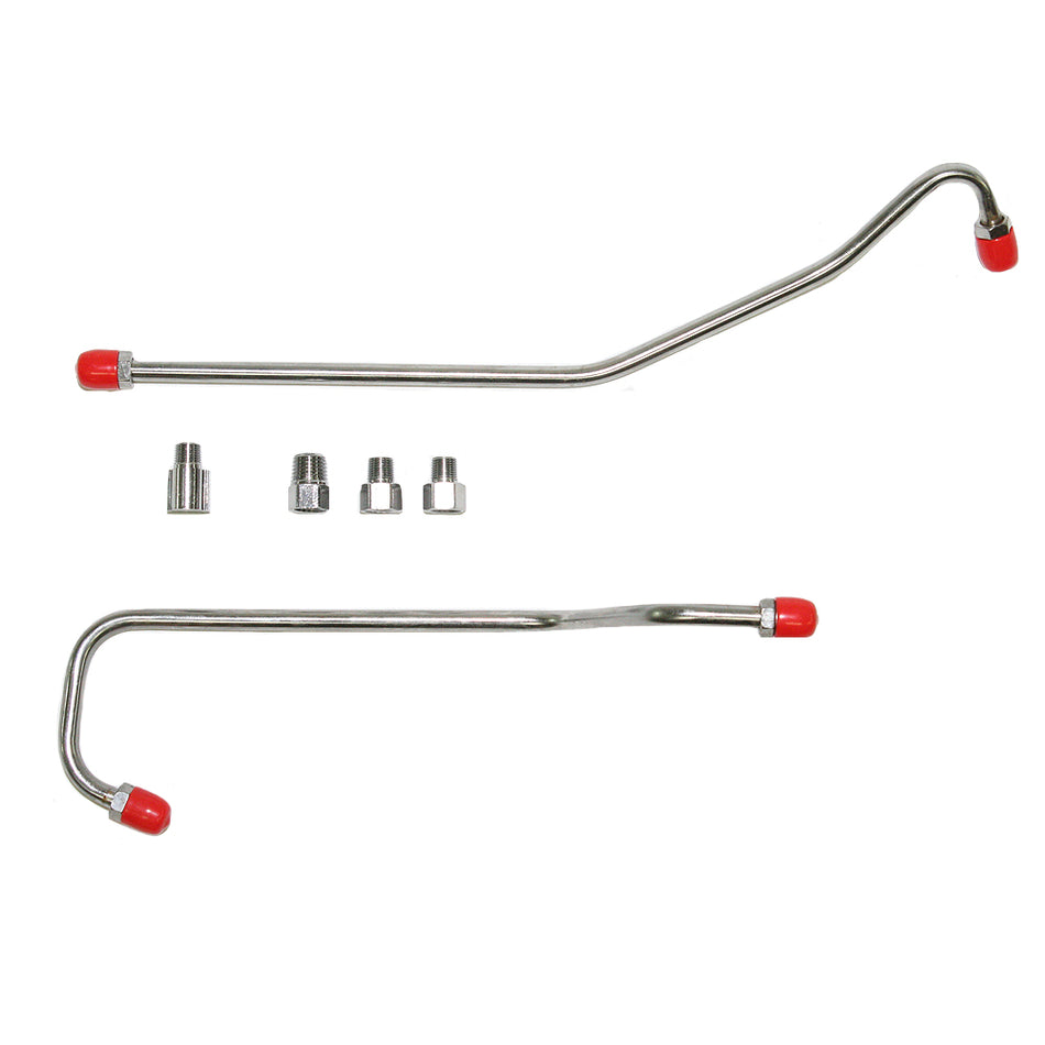 VPC6314OM- 63-65' Chevy Corvette, 327CID Fuel Injected, Pump to Carb Lines (2 Lines & 4 Fittings); Steel