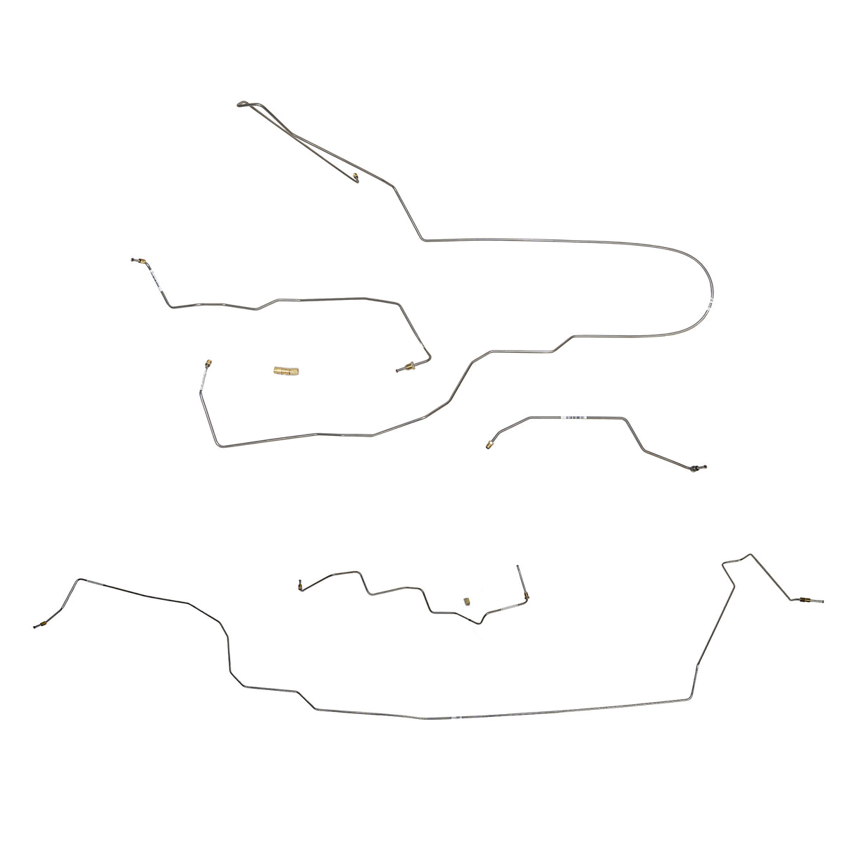 02-07 Liberty 3.7L V6, 4wd, Traction Control ABS, Intermediate Brake Line Kit; Stainless - SSTubes