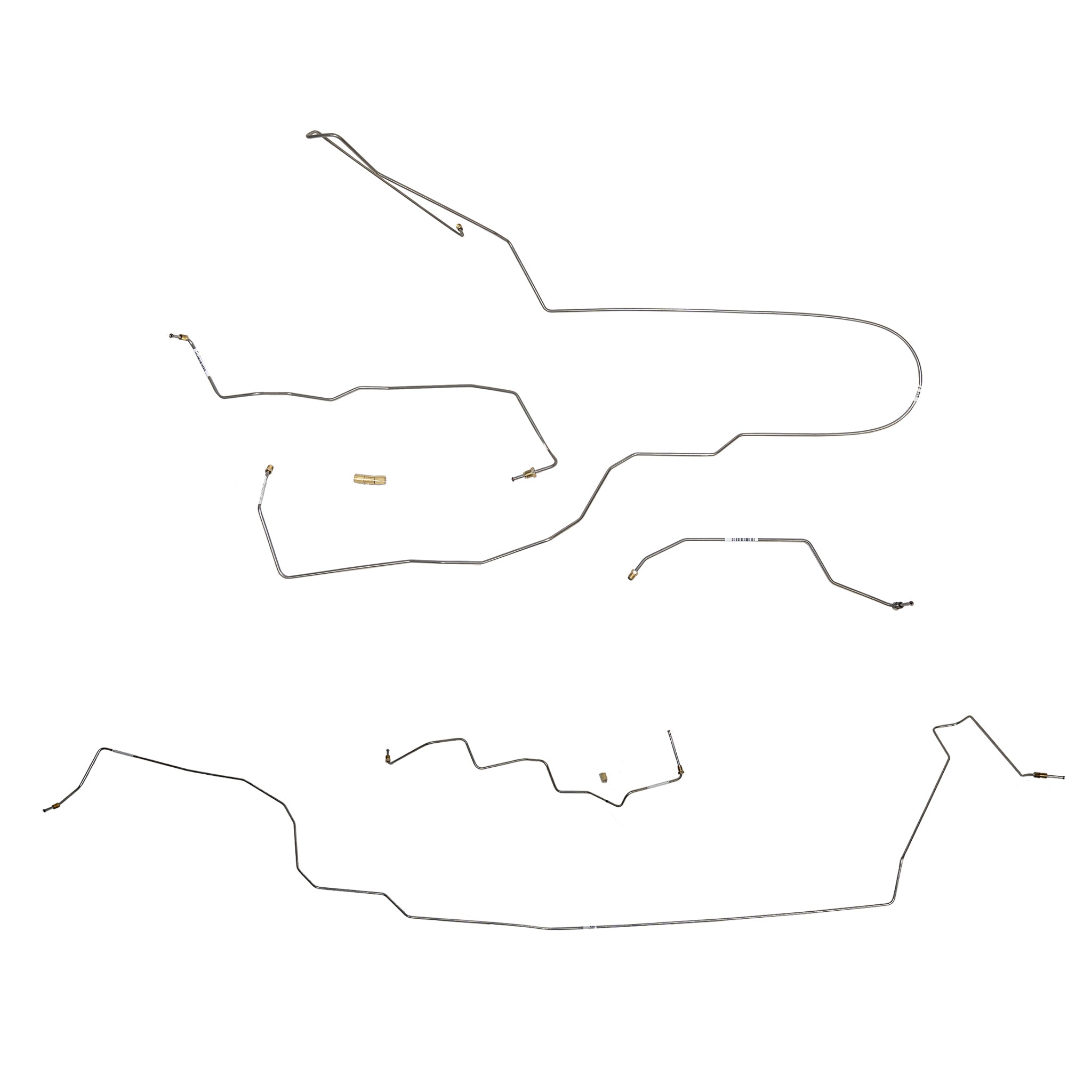 02-07 Liberty 3.7L V6, 4wd, Traction Control ABS, Intermediate Brake Line Kit; Stainless - SSTubes