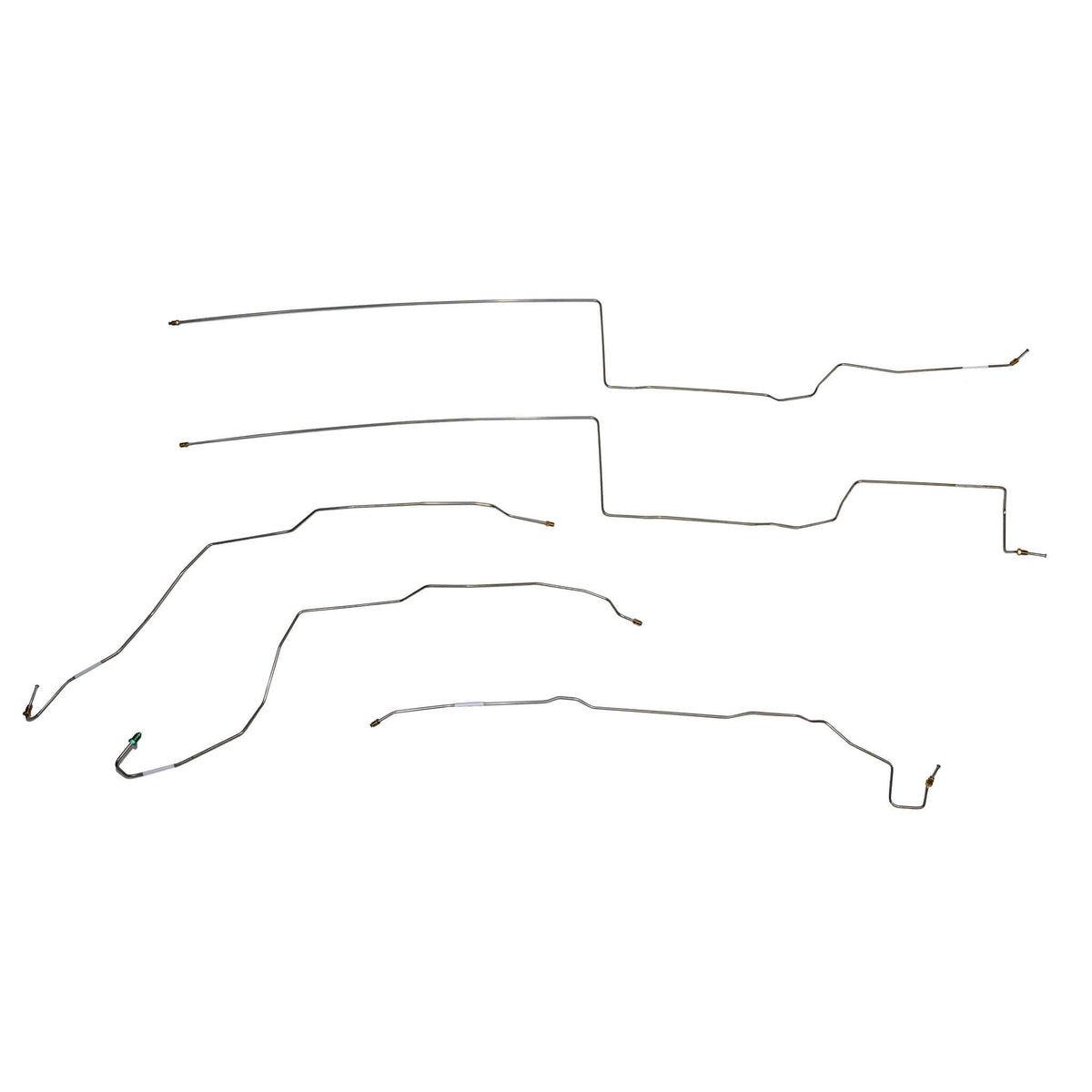 2014 - 17 Jeep Cherokee, 4WD, Intermediate Brake Line Set; Stainless - SSTubes