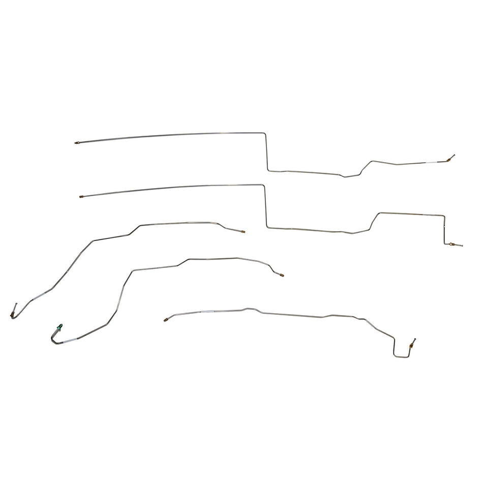 2014 - 17 Jeep Cherokee, 4WD, Intermediate Brake Line Set; Stainless - SSTubes