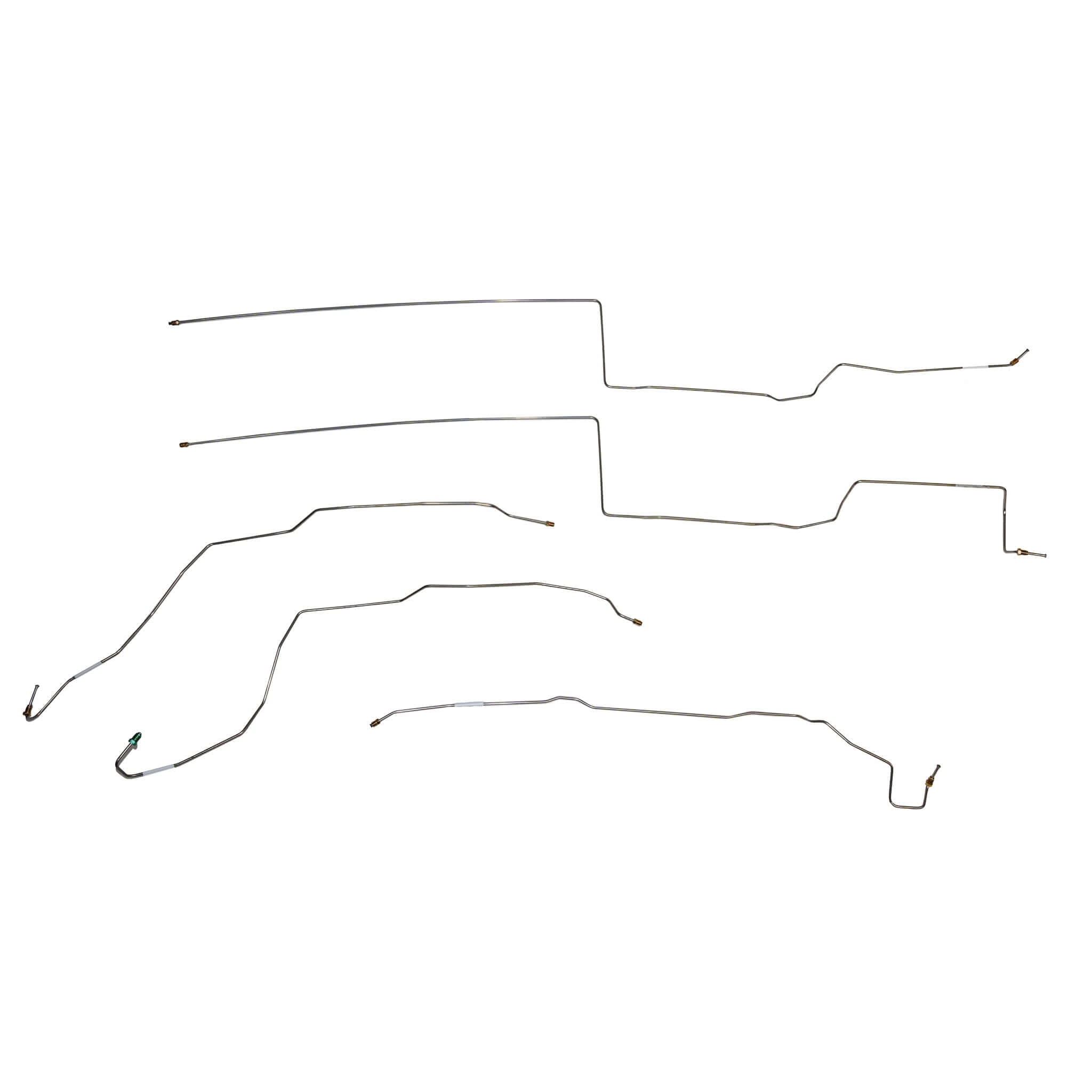 2014 - 17 Jeep Cherokee, 4WD, Intermediate Brake Line Set; Steel - SSTubes