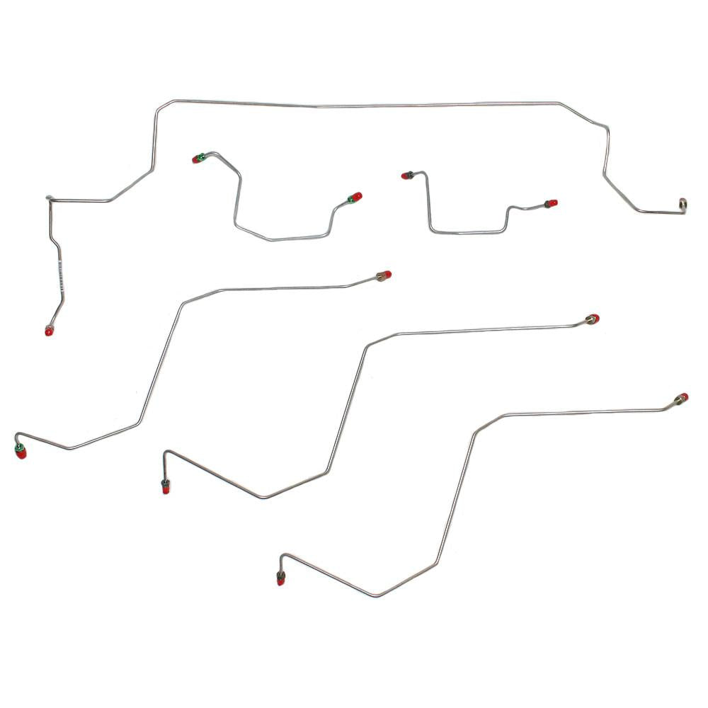 WKT0202OM- 02-05 Dodge Ram 1500 2wd, AWABS, Front Brake Line Kit; Steel - SSTubes