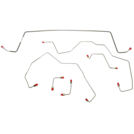 WKT0241OM- 02 Jeep Liberty, 4x4, non-ABS, No Traction Control, Front Brake Line Kit; Steel - SSTubes