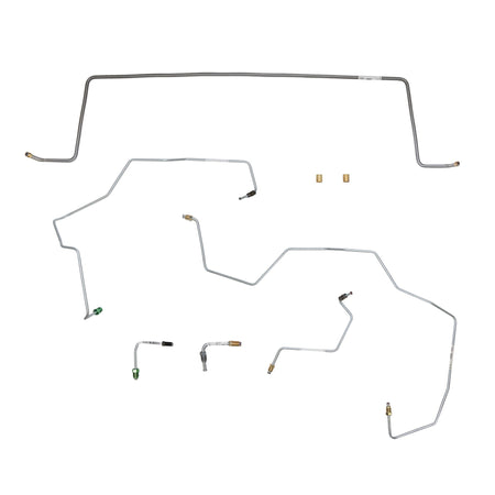 03-05 Liberty, 3.7L V6, 4wd, Traction Control, ABS, Front Brake Line Kit; Stainless - SSTubes