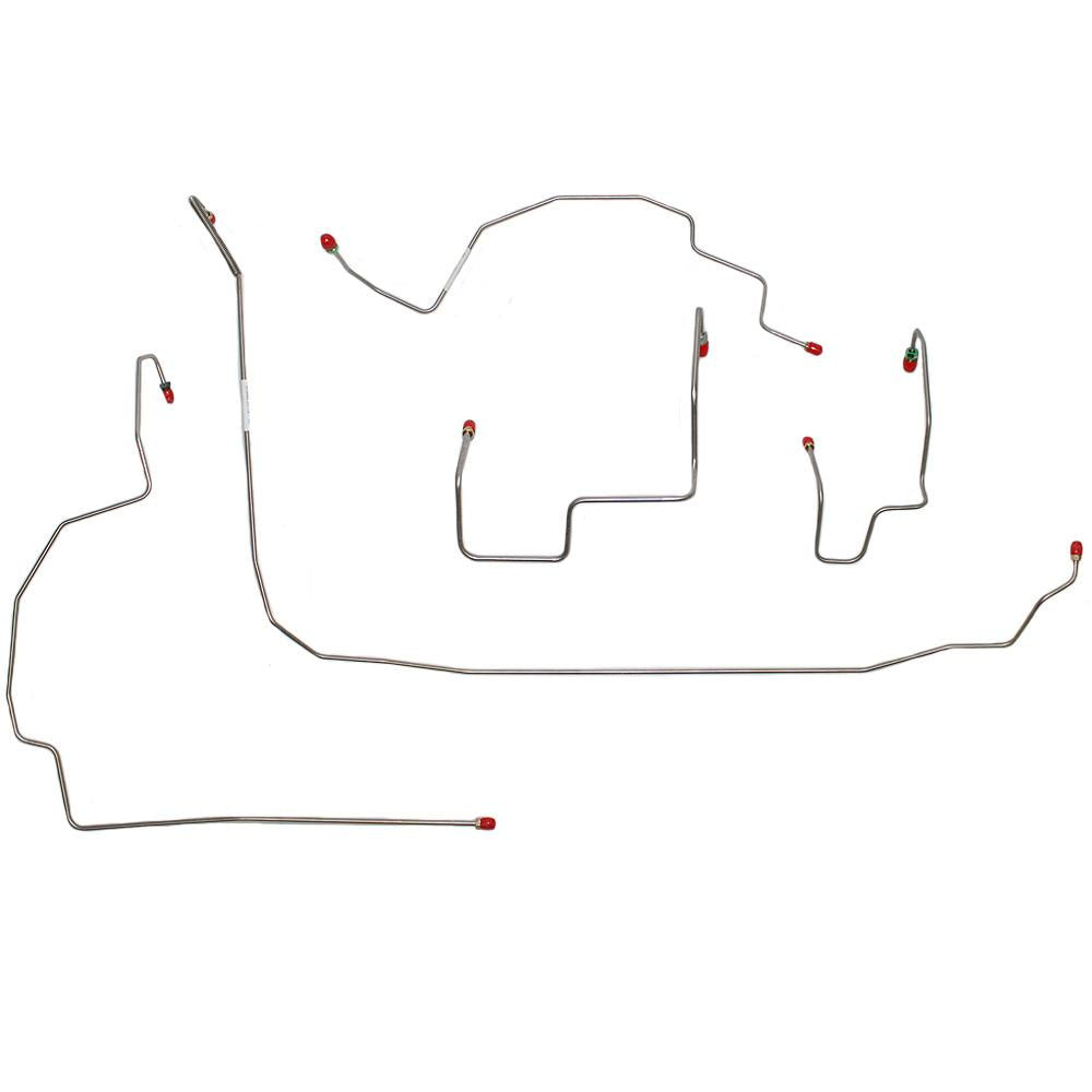 WKT0701OM - 07-11 Wrangler, Front Brake Line Kit, Steel - SSTubes
