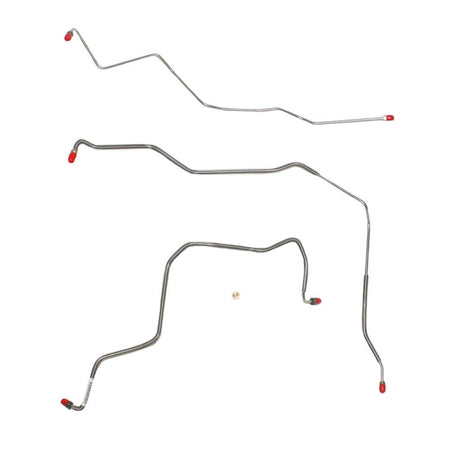 XKT9601OM- 96-99 Chevy Cavalier, w/o Traction Control, 1pc ABS/M/C, Front Brake Line Kit; Steel - SSTubes