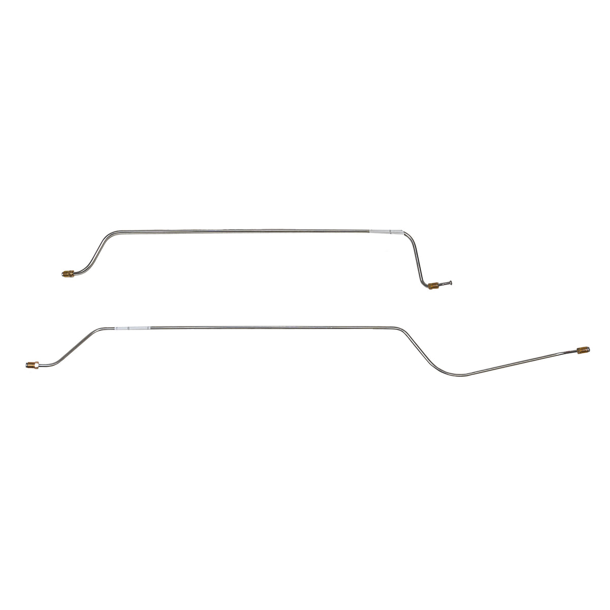 62-65 Chevy II/Nova, All 6cyl. 2pc Rear Axle Line Set; Stainless - SSTubes