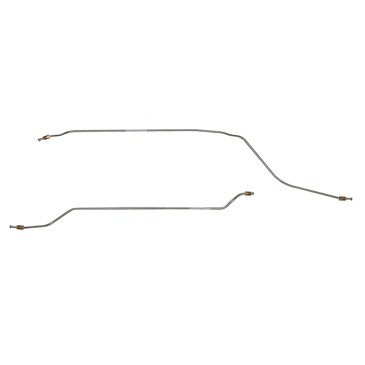 66-67 Chevy II/Nova; 2pc Rear Axle Brake Line Set; Stainless - SSTubes