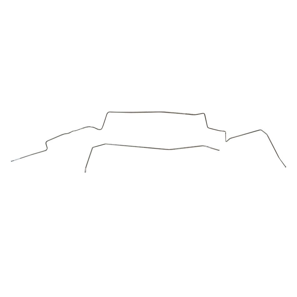 YGL7305SS- 72-74 Mopar A-Body; 2pc 1/4" Return Fuel Line, (Check Valve in Front Section as Original), 111" Wheel Base; Stainless - SSTubes