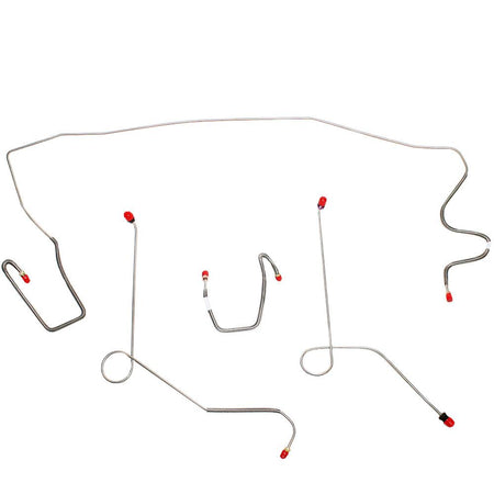 YKT6802OM- 68-72 Mopar A-Body, Power Disc/Drum Brakes, Front Brake Line Kit; Steel - SSTubes