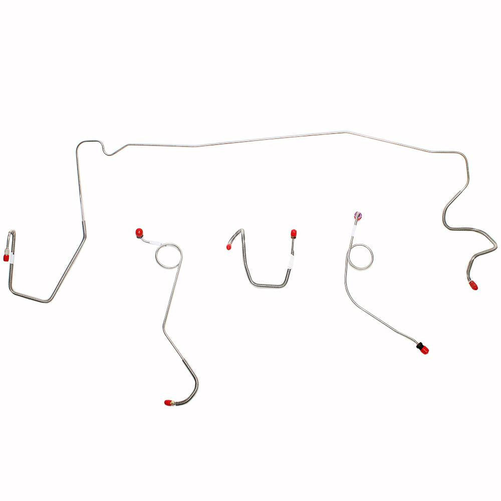 YKT7301OM- 73 Mopar A-Body Standard Disc/Drum Brakes, 4 Line Front Kit; Steel - SSTubes