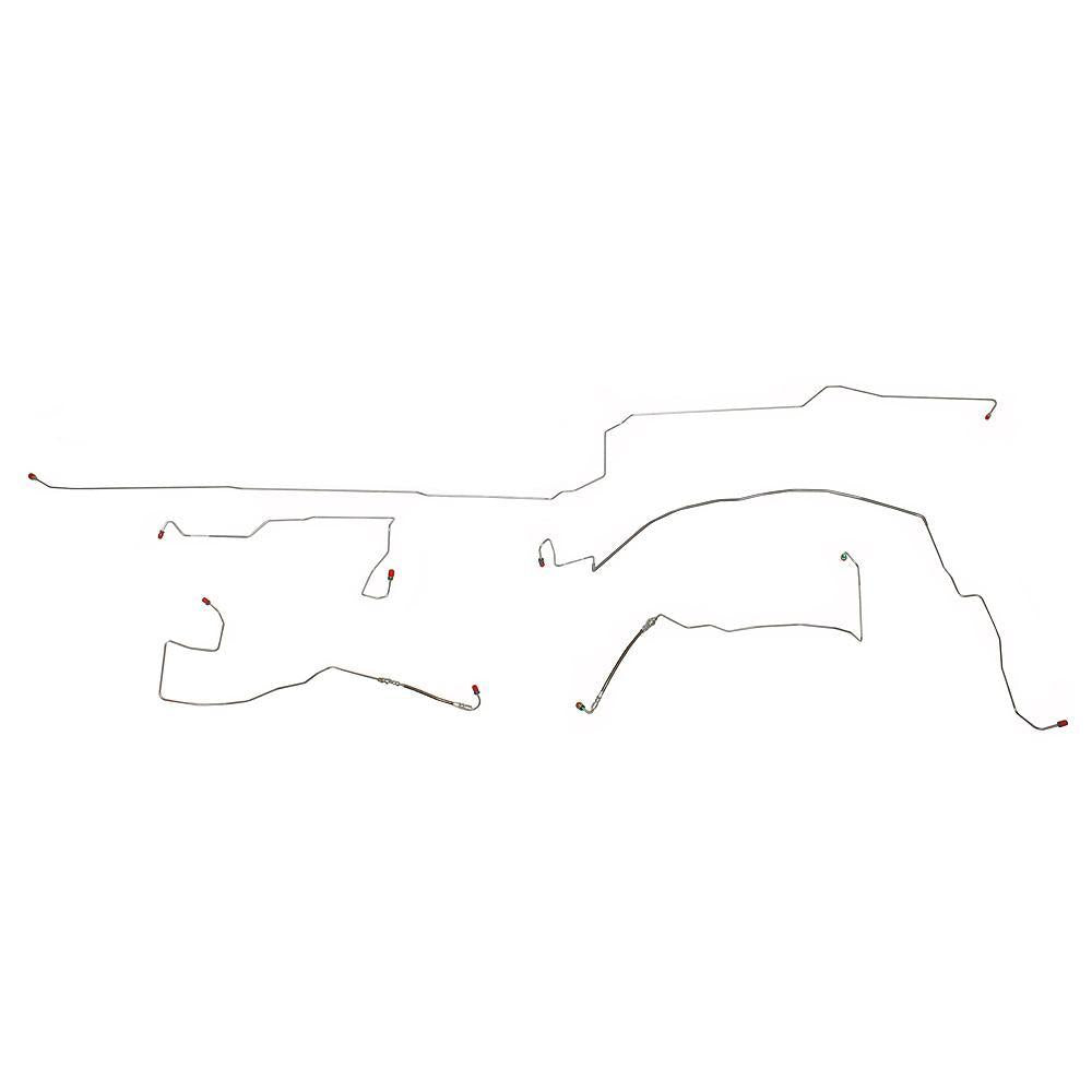 YKT9901OM- 99-04 Chrysler 300 M/LHS, AWABS, w/ Traction Control, Front Brake Line Set; Steel - SSTubes